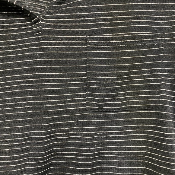 Black & Silver Express Sheer Long Sleeve Shirt Size XS EUC - Picture 3 of 5